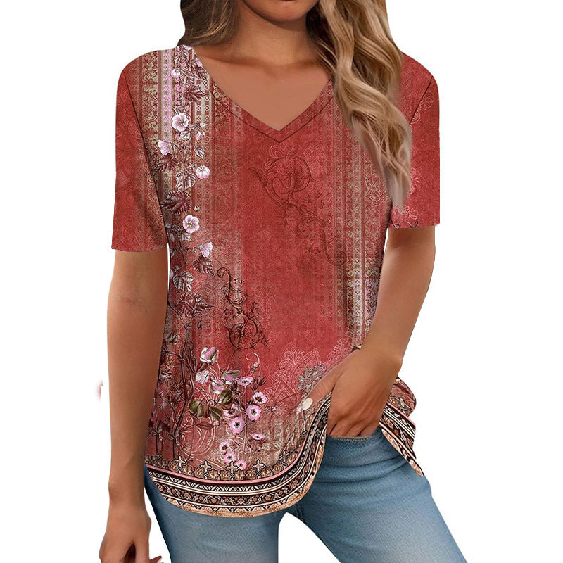 New Springsummer Womens Clothing Figure-flattering Slimming Short-sleeve Design