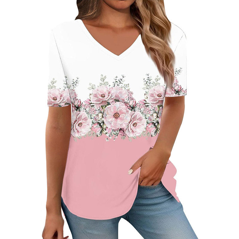 New Springsummer Womens Clothing Figure-flattering Slimming Short-sleeve Design