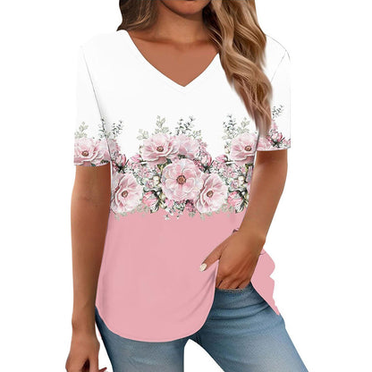 New Springsummer Womens Clothing Figure-flattering Slimming Short-sleeve Design