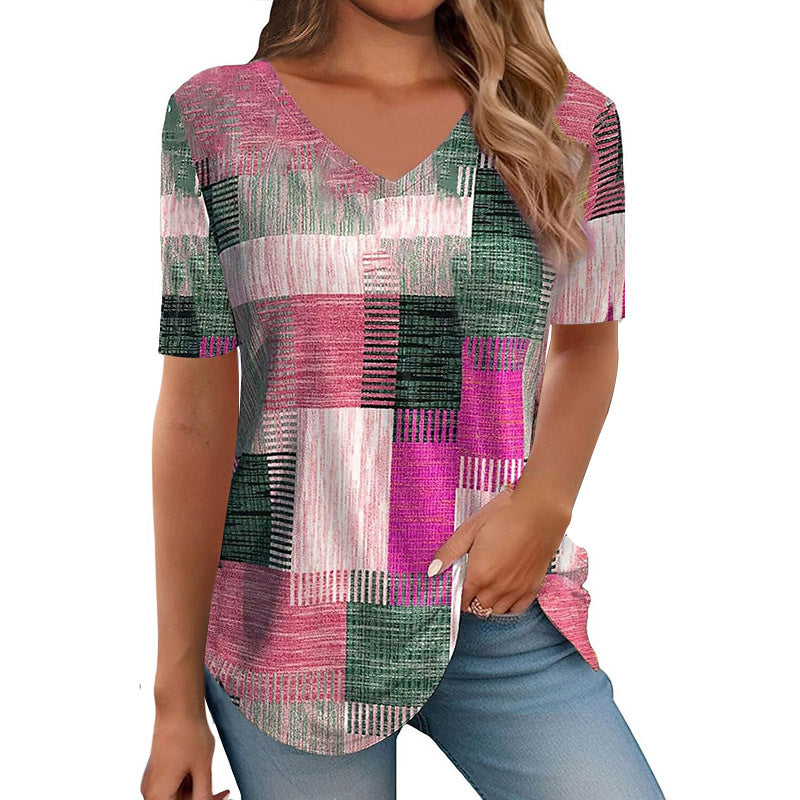 New Springsummer Womens Clothing Figure-flattering Slimming Short-sleeve Design