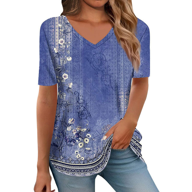 New Springsummer Womens Clothing Figure-flattering Slimming Short-sleeve Design