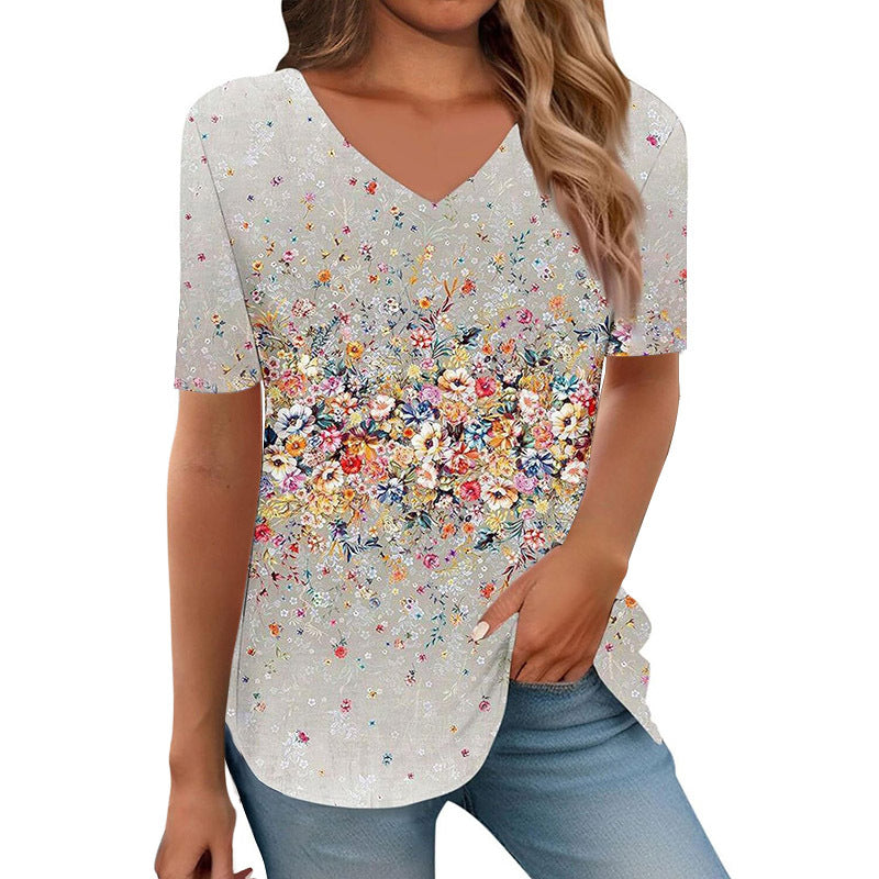 New Springsummer Womens Clothing Figure-flattering Slimming Short-sleeve Design