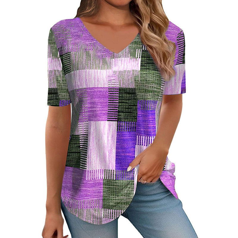 New Springsummer Womens Clothing Figure-flattering Slimming Short-sleeve Design