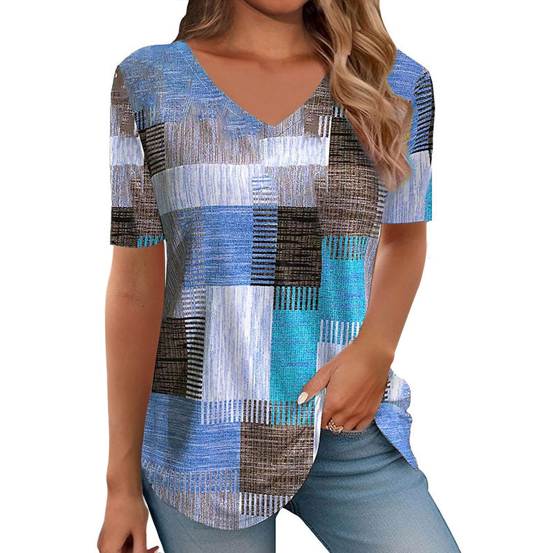 New Springsummer Womens Clothing Figure-flattering Slimming Short-sleeve Design