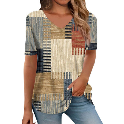 New Springsummer Womens Clothing Figure-flattering Slimming Short-sleeve Design